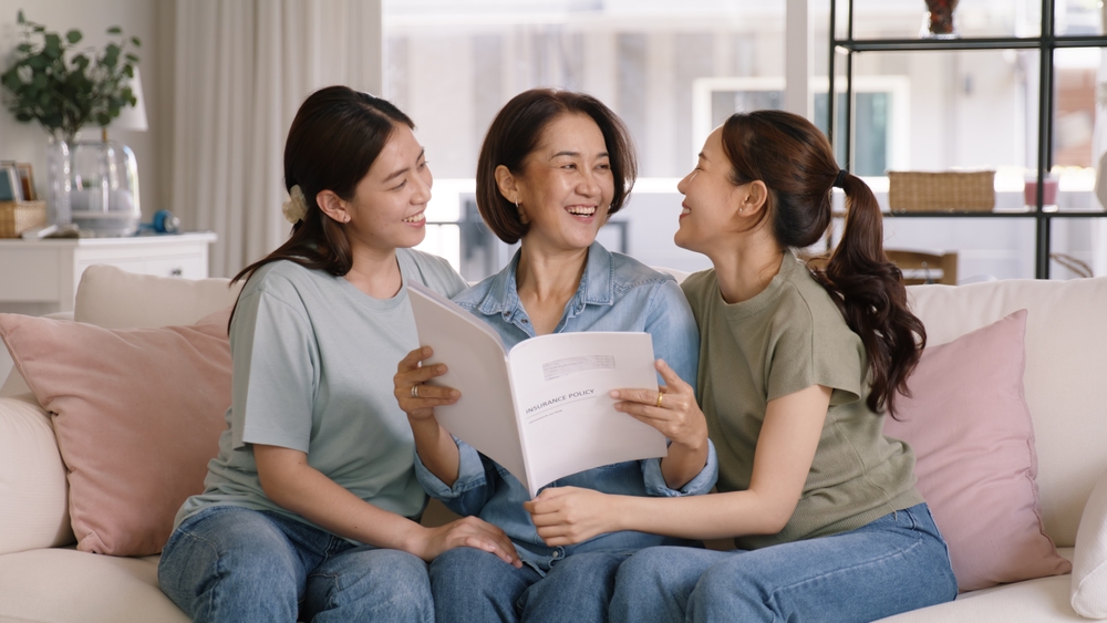 Family reviewing OPWDD Life Plan in Brooklyn NY together at home