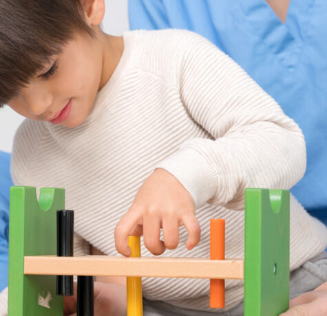 Caregiver for a child with disabilities providing supportive home care